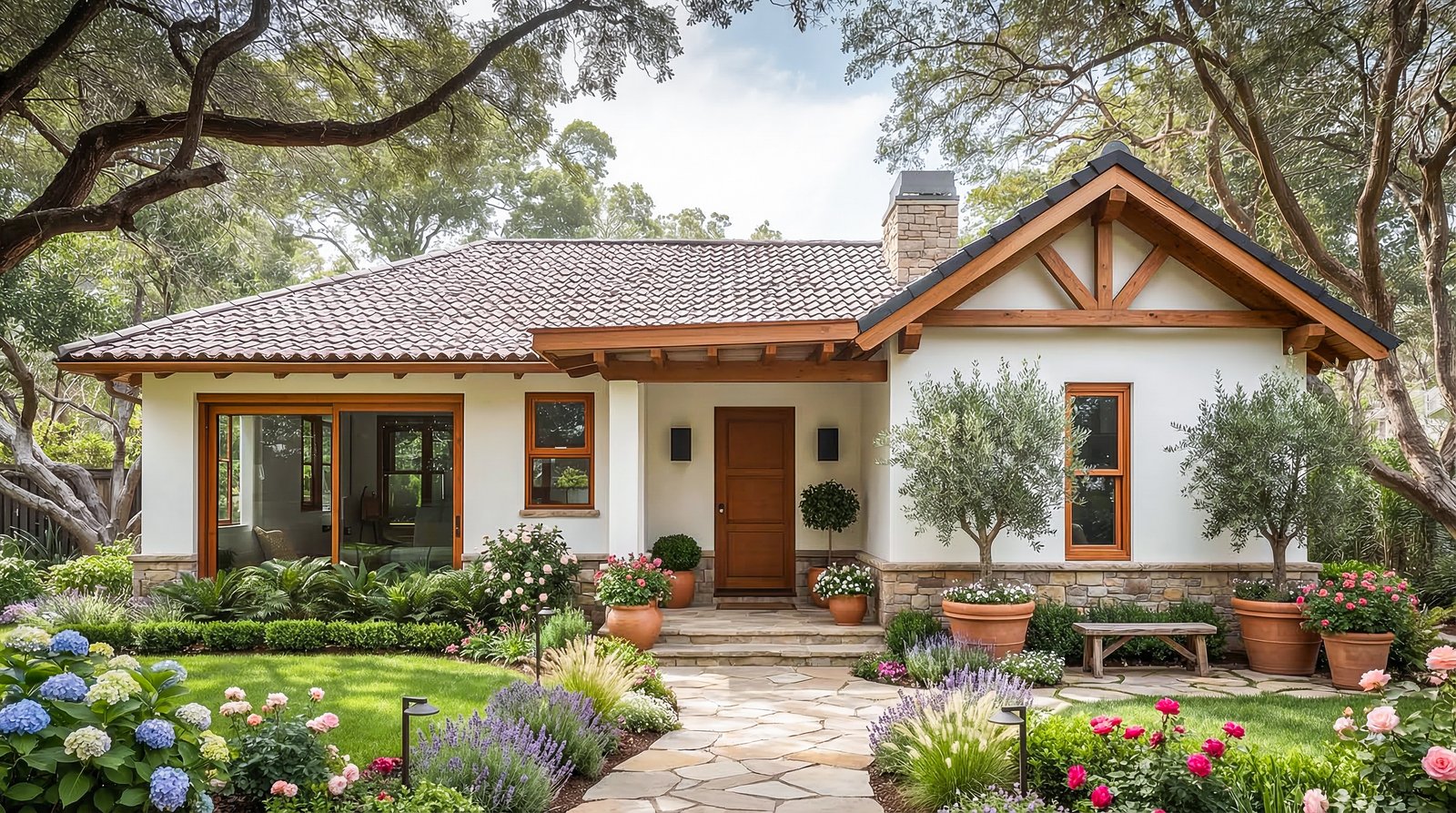A Mediterranean Cottage with a Craftsman Soul