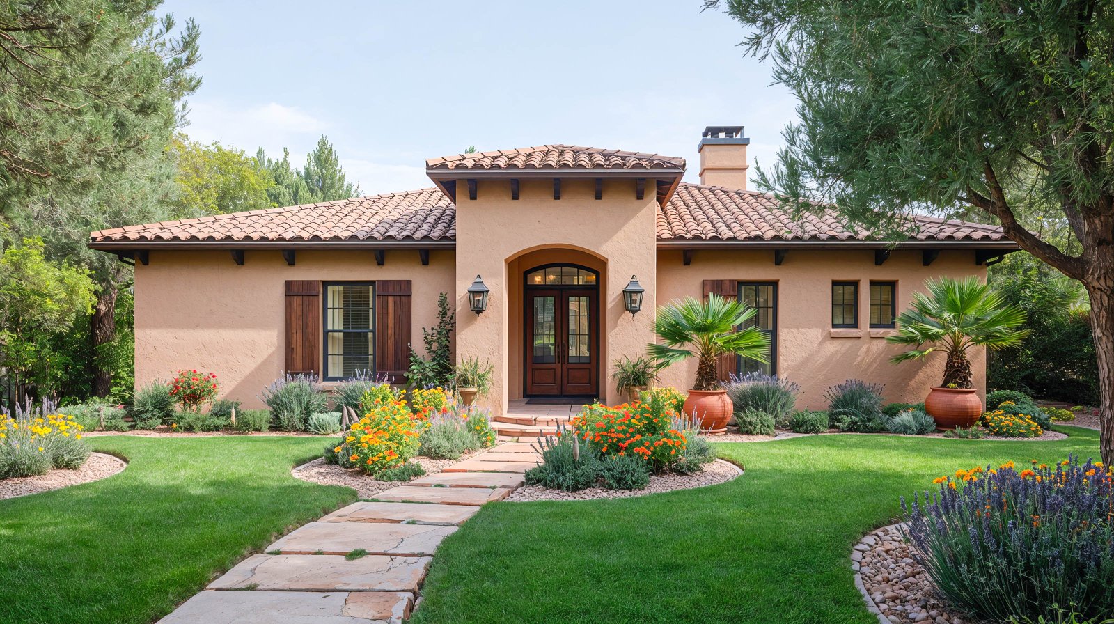 Mediterranean Garden Home