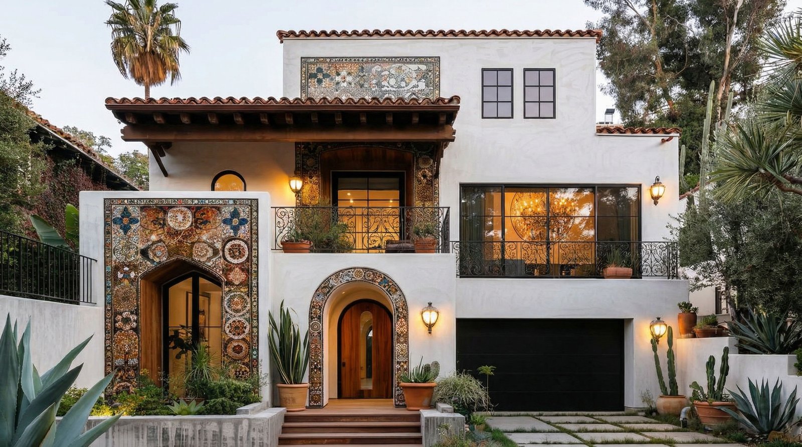 Spanish-Moorish Exterior Villa
